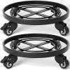 imageAMAGABELI GARDEN ampamp HOME Plant Caddy with Wheels Heavy Duty 14 2 Pack Rolling Plant Stand Plant Dolly Iron Wheeled Lockable Casters Round Pot Mover Rollers Indoor Outdoor Planter Trolley Metal2
