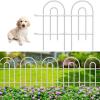 imageAmagabeli garden ampamp home 32inH20ftL Decorative Garden Fences and Borders for Dogs 14panels No Dig Metal Fence Panel Garden Edging Border Fence for Animal Barrier Fencing for Flower Bed Yard GreenWhite