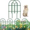 imageAmagabeli garden ampamp home 32inH20ftL Decorative Garden Fences and Borders for Dogs 14panels No Dig Metal Fence Panel Garden Edging Border Fence for Animal Barrier Fencing for Flower Bed Yard GreenGreen