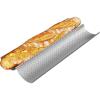 imageAMAGABELI GARDEN ampamp HOME Baguette Bread Pan 15quot x 13quot Nonstick Perforated Baguette Tray French Bread Baking 4 Wave Loaf Bake Mold Toast Cooking Baker Molding Gutter Oven Toaster Dishwasher Safe Silver2 Slots