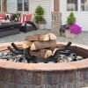 imageAMAGABELI GARDEN ampamp HOME 24in Fire Grate Log Grate Wrought Iron Fire Pit Round Spider Wagon Wheel Firewood Grate Heavy Duty 07in Bar Fireplace Stove Burning Rack Holder 4Legs Chimney Hearth BG27420 inch