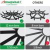 imageAMAGABELI GARDEN ampamp HOME 24in Fire Grate Log Grate Wrought Iron Fire Pit Round Spider Wagon Wheel Firewood Grate Heavy Duty 07in Bar Fireplace Stove Burning Rack Holder 4Legs Chimney Hearth BG27424 inch