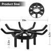 imageAMAGABELI GARDEN ampamp HOME 24in Fire Grate Log Grate Wrought Iron Fire Pit Round Spider Wagon Wheel Firewood Grate Heavy Duty 07in Bar Fireplace Stove Burning Rack Holder 4Legs Chimney Hearth BG27420 inch