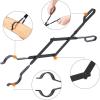imageAMAGABELI GARDEN ampamp HOME 26quot Long Fireplace Tongs Log Grabber for Firewood Fire Pit Campfire Bonfire for up 12 Thick Logs Heavy Duty Wrought Iron Outside Outdoor Indoor Wood Stove Fire Place Tools