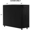 imageAMAGABELI GARDEN ampamp HOME 4ft Firewood Log Rack Cover Outdoor Heavy Duty wood rack cover Waterproof Fire Wood Storage Covers 600D Oxford Fabric Fireplace Logs Holder Cover Black4ft