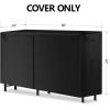 imageAMAGABELI GARDEN ampamp HOME 4ft Firewood Log Rack Cover Outdoor Heavy Duty wood rack cover Waterproof Fire Wood Storage Covers 600D Oxford Fabric Fireplace Logs Holder Cover Black8ft