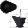 imageAMAGABELI GARDEN ampamp HOME Ash Bucket for Fireplace Assembled Pellet Stove Indoor and Outdoor Hot Ashes Carrier Container Black Fireside Fuel Can Sturdy Fire Place Burning Wood Holder Hearth Tools