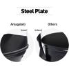 imageAMAGABELI GARDEN ampamp HOME Ash Bucket for Fireplace Assembled Pellet Stove Indoor and Outdoor Hot Ashes Carrier Container Black Fireside Fuel Can Sturdy Fire Place Burning Wood Holder Hearth Tools