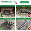 imageAMAGABELI GARDEN ampamp HOME Fireplace Log Grate 24 Inch Wide Heavy Duty Solid Steel Indoor Chimney Hearth 34 Bar for Outdoor Kindling Tools Pit Wrought Iron Wood Stove Firewood Burning Rack Holder17 inch