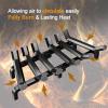 imageAMAGABELI GARDEN ampamp HOME Fireplace Log Grate 24 Inch Wide Heavy Duty Solid Steel Indoor Chimney Hearth 34 Bar for Outdoor Kindling Tools Pit Wrought Iron Wood Stove Firewood Burning Rack Holder24 inch