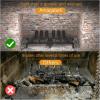 imageAMAGABELI GARDEN ampamp HOME Fireplace Log Grate 24 Inch Wide Heavy Duty Solid Steel Indoor Chimney Hearth 34 Bar for Outdoor Kindling Tools Pit Wrought Iron Wood Stove Firewood Burning Rack Holder24 inch
