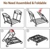 imageAMAGABELI GARDEN ampamp HOME Fireplace Log Holders Firewood Rack Holder Indoor Heavy Duty Foldable Wrought Iron with Leaves Design and Raised Arched Feet Wood Rack for fire wood Black