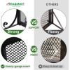 imageAMAGABELI GARDEN ampamp HOME Fireplace Screen with Doors Large Flat Guard Fire Screens Outdoor Metal Furnace Fireguards Mesh Solid Wrought Iron Fire Place Panels Wood Burning Stove Accessories Black