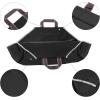 imageAMAGABELI GARDEN ampamp HOME Large Canvas Log Tote Bag Carrier Indoor Fireplace Firewood Holder Woodpile Rack Fire Wood Carriers Carrying For Outdoor Tubular Birchwood Stand By Hearth Stove Tools SetBlack