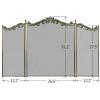 imageAmagabeli Fireplace Screen with Doors Large Flat Guard Fire Screens Outdoor Metal Decorative Mesh Solid Baby Safe Proof Wrought Iron Fire Place Panels Wood Burning Stove Accessories Black