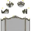 imageAmagabeli Fireplace Screen with Doors Large Flat Guard Fire Screens Outdoor Metal Decorative Mesh Solid Baby Safe Proof Wrought Iron Fire Place Panels Wood Burning Stove Accessories Black