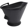 imageAMAGABELI GARDEN ampamp HOME Ash Bucket for Fireplace Assembled Pellet Stove Indoor and Outdoor Hot Ashes Carrier Container Black Fireside Fuel Can Sturdy Fire Place Burning Wood Holder Hearth Tools