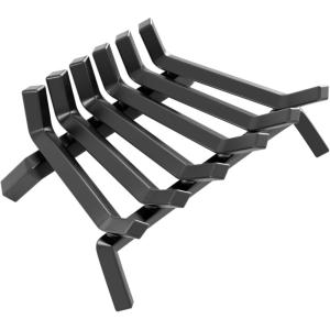 imageAMAGABELI GARDEN ampamp HOME Fireplace Log Grate 24 Inch Wide Heavy Duty Solid Steel Indoor Chimney Hearth 34 Bar for Outdoor Kindling Tools Pit Wrought Iron Wood Stove Firewood Burning Rack Holder17 inch