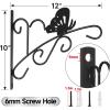 imageAMAGABELI GARDEN ampamp HOME 2 Pack Hanging Plants Bracket 11quot Wall Planter Hooks Hangers Flower Pot Bird Feeder Lanterns Patio Garden for Outdoor Indoor Fence Screw Mount Arm Hardware BG15514
