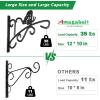 imageAMAGABELI GARDEN ampamp HOME 2 Pack Hanging Plants Bracket 11quot Wall Planter Hooks Hangers Flower Pot Bird Feeder Lanterns Patio Garden for Outdoor Indoor Fence Screw Mount Arm Hardware BG15514