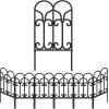 imageAMAGABELI GARDEN ampamp HOME 10 Panels Decorative Garden Fences and Borders for Dogs 22inH10ftL No Dig Metal Fence Panels Garden Edging Border Fence for Animal Barrier Fencing for Flower Beds Yard