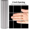 imageAMAGABELI GARDEN ampamp HOME 36inch x 50ft 1 inch Black Hardware Cloth PVC Vinyl Coated Chicken Wire Mesh Roll Garden Fence Chicken Coop Wire Fencing Welded Wire 16 Gauge Gopher Rabbit Tree Snake BG232Sliver