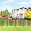 imageAMAGABELI GARDEN ampamp HOME 4 Pack 44inch High 12ft Long Decorative Garden Fence Panels BorderDog Fence for The Yard Outdoor Rustproof Animal Barrier Dogs Garden fencing BlackBlack