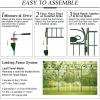 imageAMAGABELI GARDEN ampamp HOME 4 Pack 44inch High 12ft Long Decorative Garden Fence Panels BorderDog Fence for The Yard Outdoor Rustproof Animal Barrier Dogs Garden fencing BlackGreen