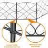 imageAMAGABELI GARDEN ampamp HOME 5 Panels Decorative Garden Fences and Borders for Dogs 24inH10ftL No Dig Metal Fence Panel Garden Edging Border Fence For Animal Barrier Fencing for Flower Beds Yard PatioBlack