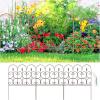 imageAMAGABELI GARDEN ampamp HOME 5 Panels Decorative Garden Fences and Borders for Dogs 32inH10ftL No Dig Metal Fence Panel Garden Edging Fence for Animal Barrier Fencing for Flower Beds Yard Patio BlackBrown