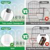 imageAMAGABELI GARDEN ampamp HOME 5 Panels Decorative Garden Fences and Borders for Dogs 32inH10ftL No Dig Metal Fence Panel Garden Edging Fence for Animal Barrier Fencing for Flower Beds Yard Patio BlackWhite