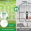 imageAMAGABELI GARDEN ampamp HOME 5 Panels Decorative Garden Fences and Borders for Dogs 32inH10ftL No Dig Metal Fence Panel Garden Edging Fence for Animal Barrier Fencing for Flower Beds Yard Patio BlackWhite