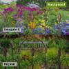 imageAMAGABELI GARDEN ampamp HOME 5 Panels Decorative Garden Fences and Borders for Dogs 32inH10ftL No Dig Metal Fence Panel Garden Edging Fence for Animal Barrier Fencing for Flower Beds Yard Patio BlackBrown