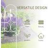imageAMAGABELI GARDEN ampamp HOME 5 Panels Decorative Garden Fences and Borders for Dogs 32inH10ftL No Dig Metal Fence Panel Garden Edging Fence for Animal Barrier Fencing for Flower Beds Yard Patio BlackWhite
