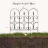 imageAMAGABELI GARDEN ampamp HOME 5 Panels Decorative Garden Fences and Borders for Dogs 32inH10ftL No Dig Metal Fence Panel Garden Edging Fence for Animal Barrier Fencing for Flower Beds Yard Patio BlackBrown