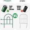 imageAMAGABELI Garden ampamp Home Decorative Garden Fence Border 35panels 18inch x 50ft Animal Barrier Fence Border Black Thicken Metal Wire Fencing Rustproof Landscape Patio Flower Bed Edge SectionGreen