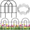 imageAMAGABELI Garden ampamp Home Decorative Garden Fence Border 35panels 18inch x 50ft Animal Barrier Fence Border Black Thicken Metal Wire Fencing Rustproof Landscape Patio Flower Bed Edge SectionBlack