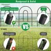 imageAMAGABELI Garden ampamp Home Decorative Garden Fence Border 35panels 18inch x 50ft Animal Barrier Fence Border Black Thicken Metal Wire Fencing Rustproof Landscape Patio Flower Bed Edge SectionBlack