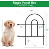 imageAMAGABELI Garden ampamp Home Decorative Garden Fence Border 35panels 18inch x 50ft Animal Barrier Fence Border Black Thicken Metal Wire Fencing Rustproof Landscape Patio Flower Bed Edge SectionBlack
