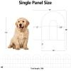 imageAMAGABELI Garden ampamp Home Decorative Garden Fence Border 35panels 18inch x 50ft Animal Barrier Fence Border Black Thicken Metal Wire Fencing Rustproof Landscape Patio Flower Bed Edge SectionWhite