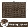 imageAmagabeli 2 Pack Large Outdoor Door Mats Rubber Scraper 36quot x 24quot for Front Door Entrance Outside Doormat Patio Rug Dirt Debris Mud Trapper Waterproof Out Door Mat Washable Carpet BG351Brown
