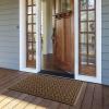 imageAmagabeli 2 Pack Large Outdoor Door Mats Rubber Scraper 36quot x 24quot for Front Door Entrance Outside Doormat Patio Rug Dirt Debris Mud Trapper Waterproof Out Door Mat Washable Carpet BG351Brown