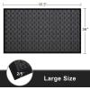 imageAmagabeli 2 Pack Large Outdoor Door Mats Rubber Shoes Scraper 36quot x 24quot for Front Door Entrance Outside Doormat Patio Rug Dirt Debris Mud Trapper Waterproof Indoor Inside Low Profile Washable BG3431