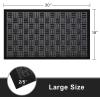 imageAmagabeli 2 Pack Large Outdoor Door Mats Rubber Shoes Scraper 36quot x 24quot for Front Door Entrance Outside Doormat Patio Rug Dirt Debris Mud Trapper Waterproof Indoor Inside Low Profile Washable BG3431