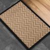 imageAmagabeli 2 Pack Large Outdoor Door Mats Rubber Shoes Scraper 36quot x 24quot for Front Door Entrance Outside Doormat Patio Rug Dirt Debris Mud Trapper Waterproof Out Door Mat Low Profile Washable BG349Small Brown