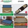 imageAmagabeli 2 Pack Large Outdoor Door Mats Rubber Shoes Scraper 36quot x 24quot for Front Door Entrance Outside Doormat Patio Rug Dirt Debris Mud Trapper Waterproof Out Door Mat Low Profile Washable BG349Blue
