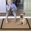 imageAmagabeli 2 Pack Large Outdoor Door Mats Rubber Shoes Scraper 36quot x 24quot for Front Door Entrance Outside Doormat Patio Rug Dirt Debris Mud Trapper Waterproof Out Door Mat Low Profile Washable BG3492 Pack Light Brown Point