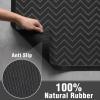 imageAmagabeli 2 Pack Large Outdoor Door Mats Rubber Shoes Scraper 36quot x 24quot for Front Door Entrance Outside Doormat Patio Rug Dirt Debris Mud Trapper Waterproof Out Door Mat Low Profile Washable BG349Dark Grey
