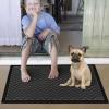 imageAmagabeli 2 Pack Large Outdoor Door Mats Rubber Shoes Scraper 36quot x 24quot for Front Door Entrance Outside Doormat Patio Rug Dirt Debris Mud Trapper Waterproof Out Door Mat Low Profile Washable BG349Dark Grey