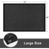 imageAmagabeli 2 Pack Large Outdoor Door Mats Rubber Shoes Scraper 36quot x 24quot for Front Door Entrance Outside Doormat Patio Rug Dirt Debris Mud Trapper Waterproof Out Door Mat Low Profile Washable BG349Dark Grey